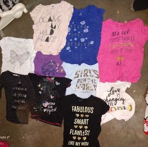 Girls shirts size 7/8 -10 count